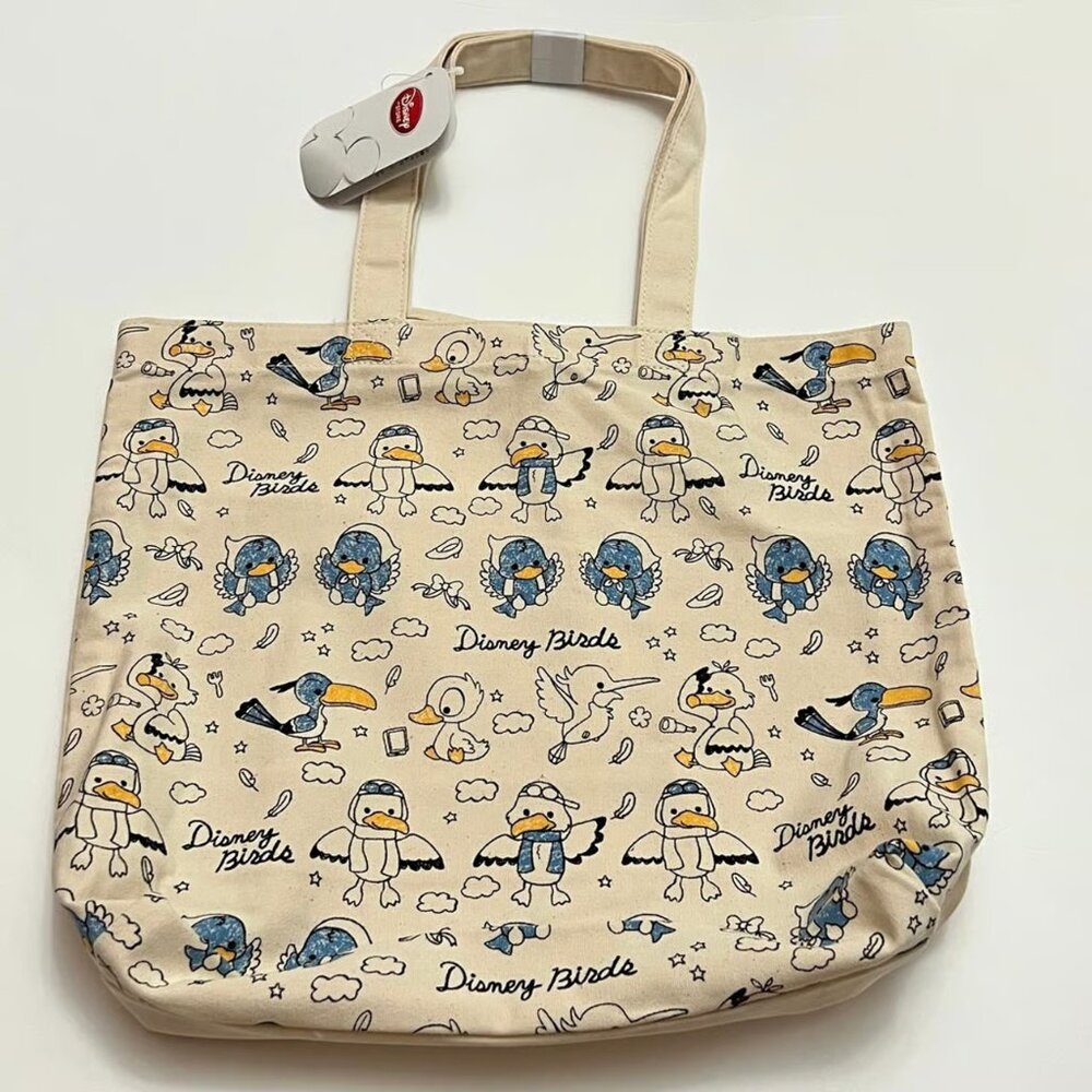 Disney Japan Birds Canvas Tote Bag Purse Cinderella Flit Scuttle Zazu Orville